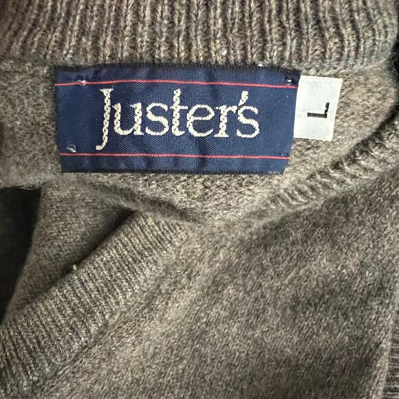 Justers Mens Vintage Wool Sweater Vest Size Large - Picture 5 of 7